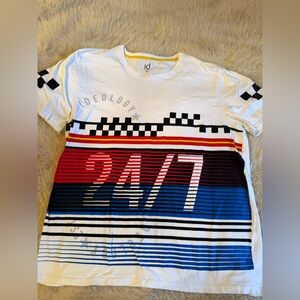 Ideology White and Blue T-Shirt